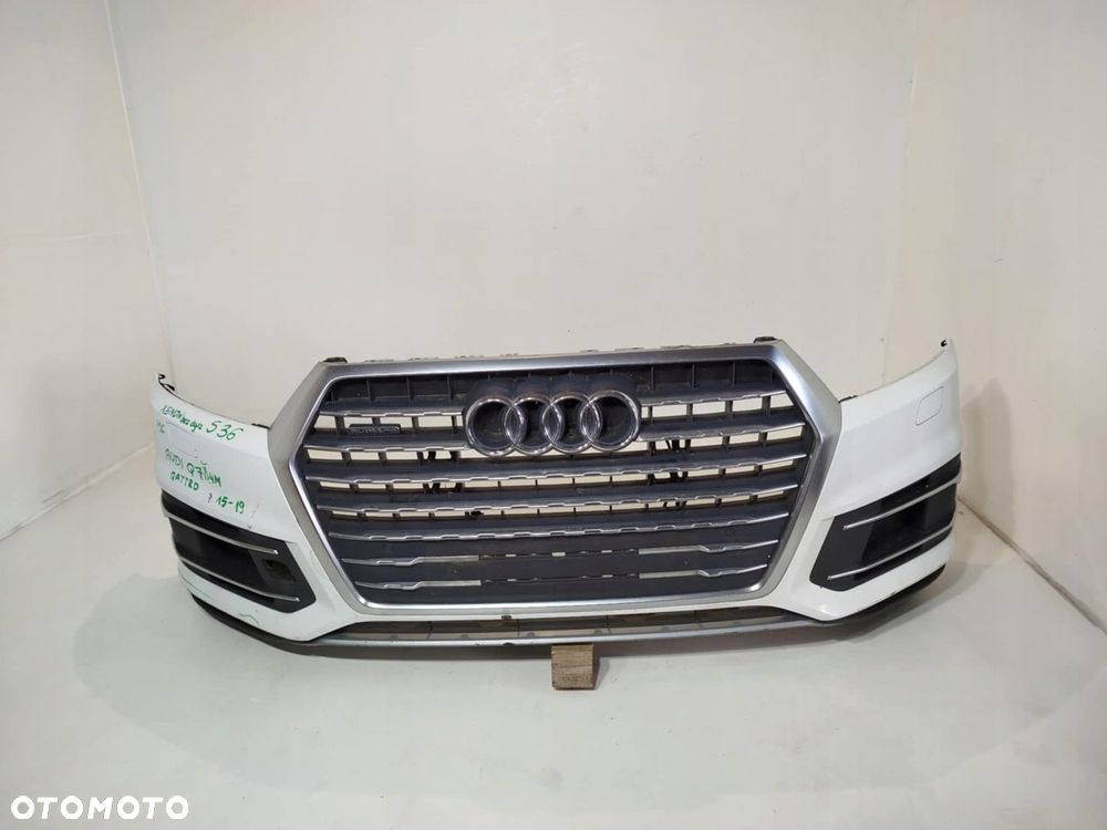 ZDERZAK PRZEDNI PRZÓD GRILL AUDI Q7 II 15-19 SPRYSKI PDC - 1