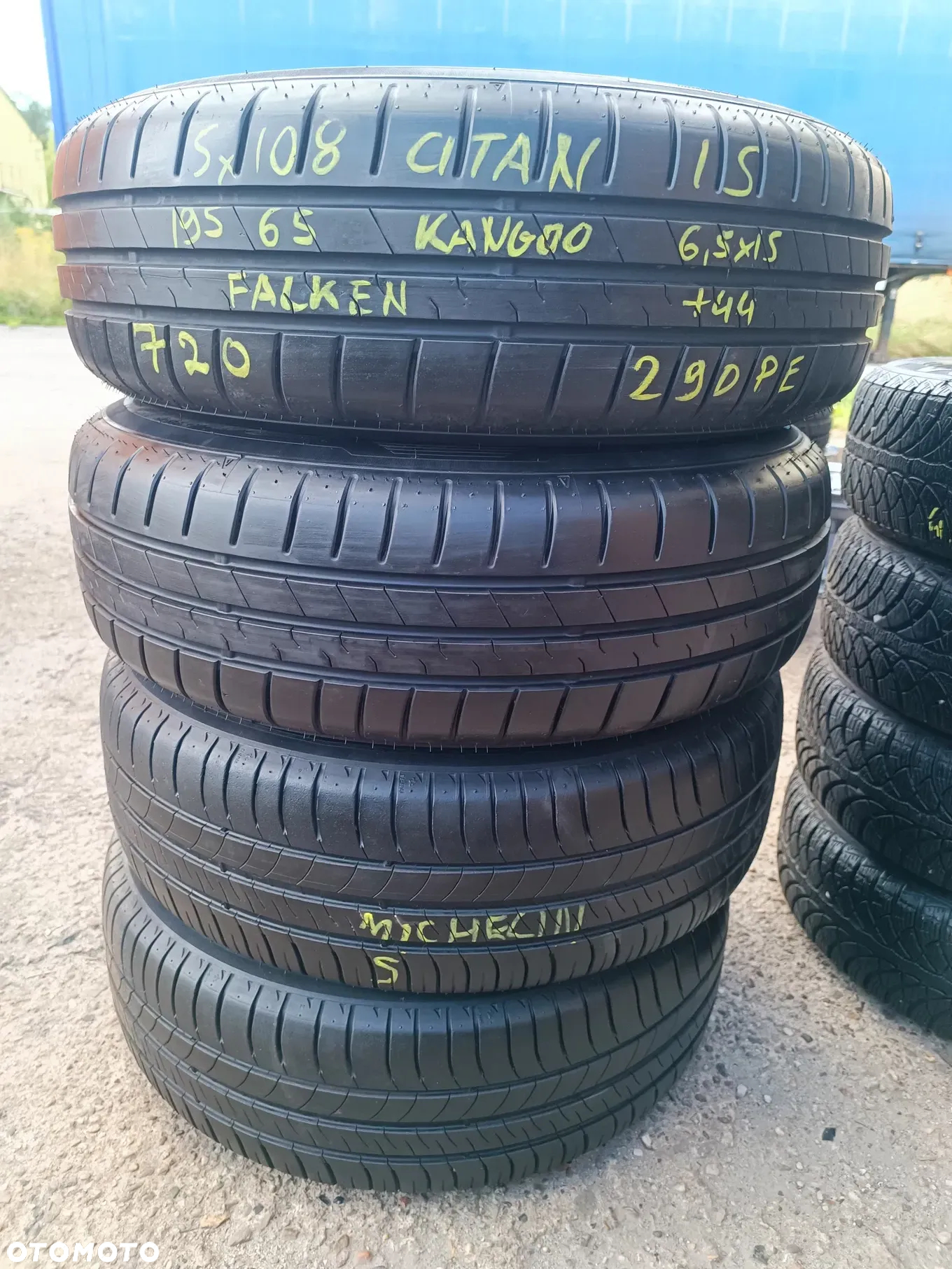 5x108 Felgi Stalowe Stal 15 Koła Letnie Lato RENAULT KANGOO II 2 Mercedes Citan W415 SAFRANE LAGUNA I Legnica ALU-RAD 5-7mm 195/65 - 5