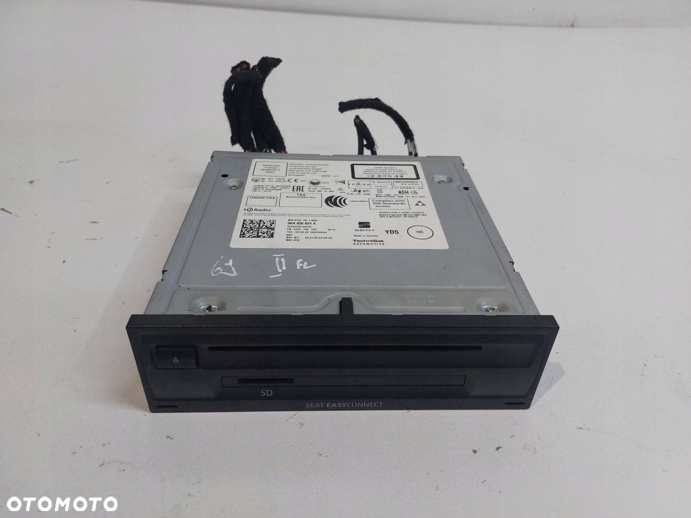 seat leon iii 5f ateca ibiza 6j lift radio cd/dvd/gps mib 2 5qa035824a - 1