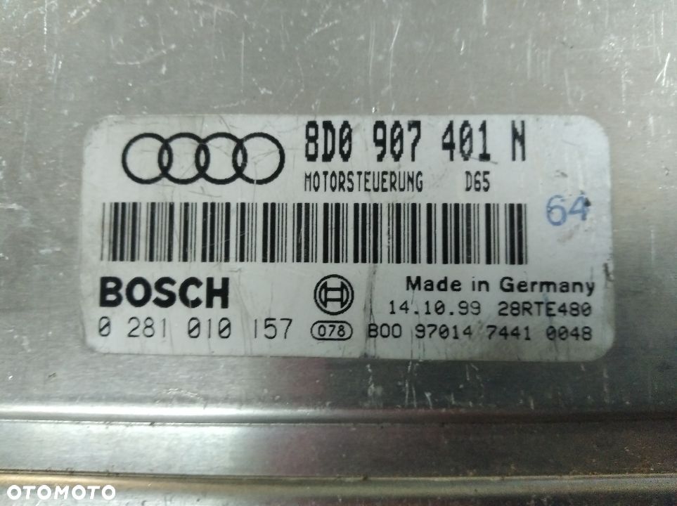 Audi A4 A6 B6 VW B5 2.5 TDI komputer silnika 8E0907401 8D0907401N - 2