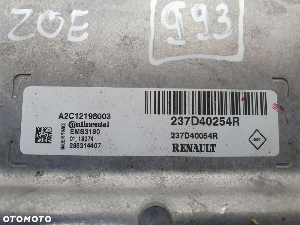 Renault Zoe STEROWNIK SILNIKA komputer 237D40254R - 10