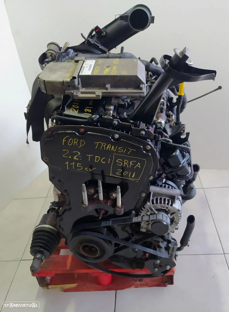 Motor Ford Transit 2.2 TDCI 115cv SRFA - caixa 6 velocidades 8C1R-7002-DG - centralina AC11-12A650-BC - 5