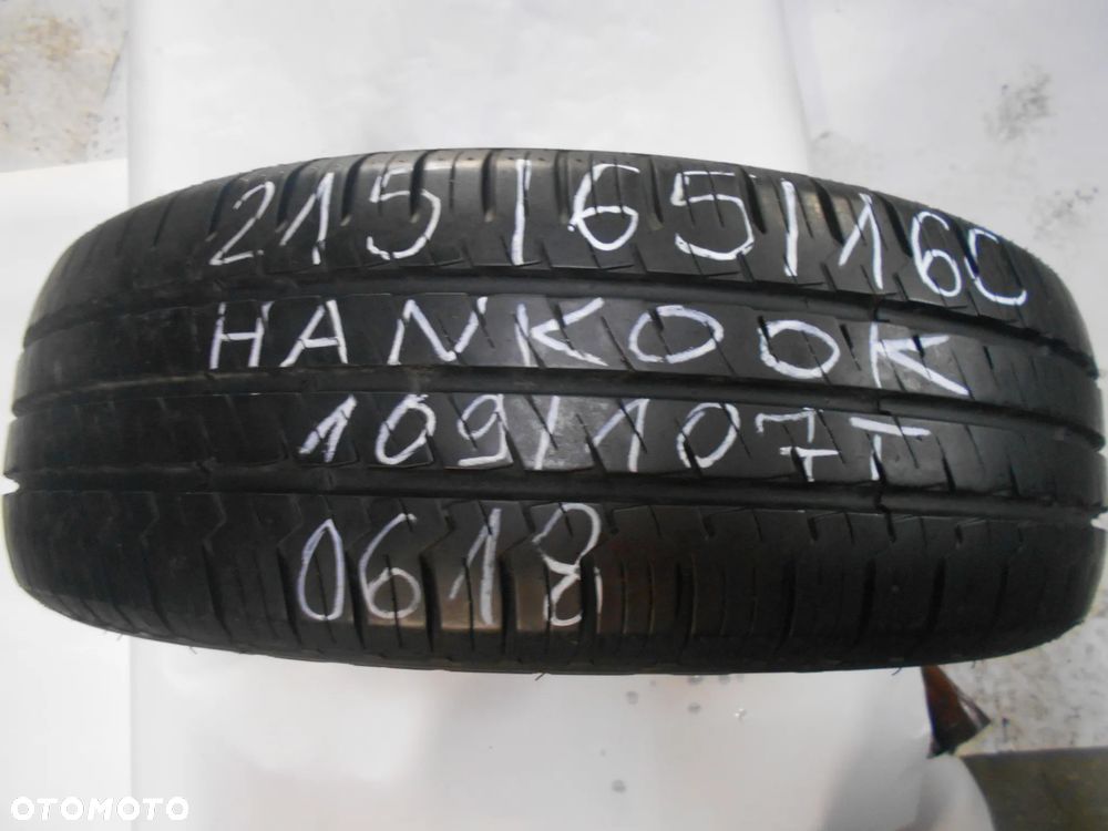 OPONA POJEDYNKA 215/65R16C HANKOOK VANTRA LT DOT 0618 8MM - 1