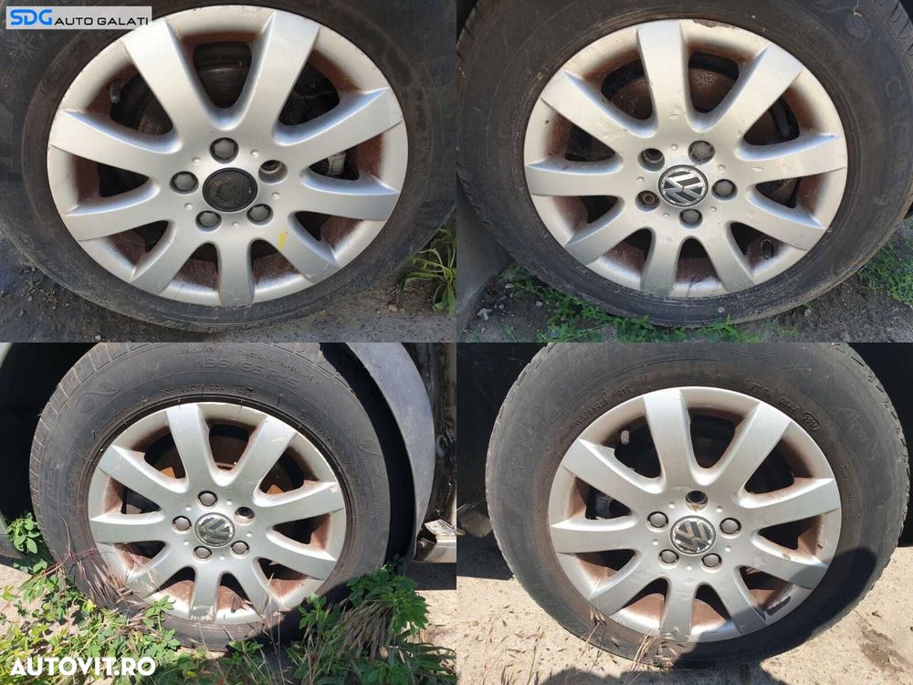 Set 4 Jante Roti Aliaj 195 65 15 R15 5x112 Volkswagen Golf 7 2013 - 2017 sdgjbvwg5p1 - 1