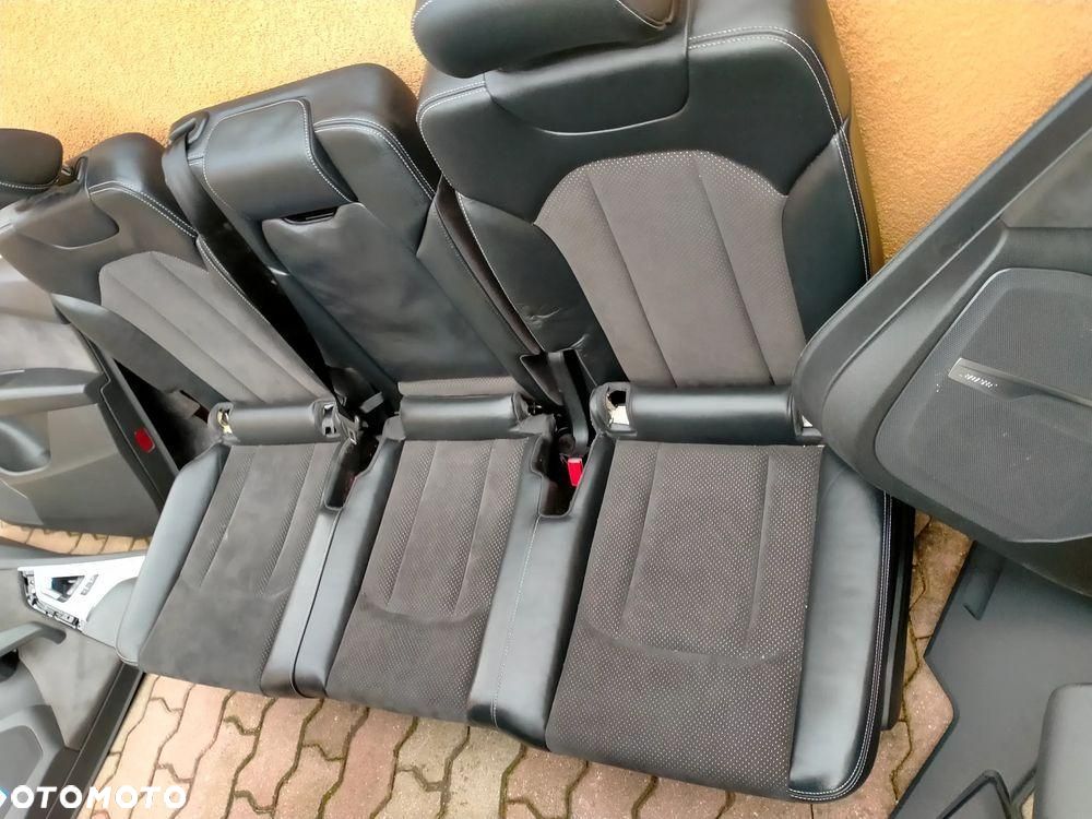 AUDI Q7 4M S-LINE / FOTEL FOTELE KANAPA BOCZKI TAPICERKA 5 OSOBOWA ISOFIX - 10