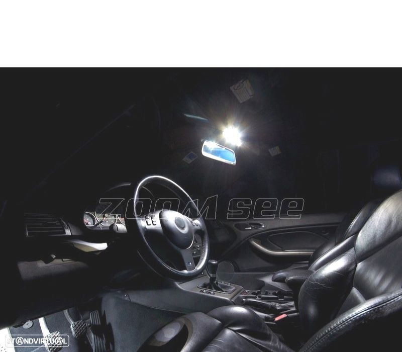 KIT 14 LAMPADAS LED INTERIOR BMW SERIE 3 E46 SEDAN COUPE 323IS 325I 325XI 328I 330I 330XI 325CI 323C - 4
