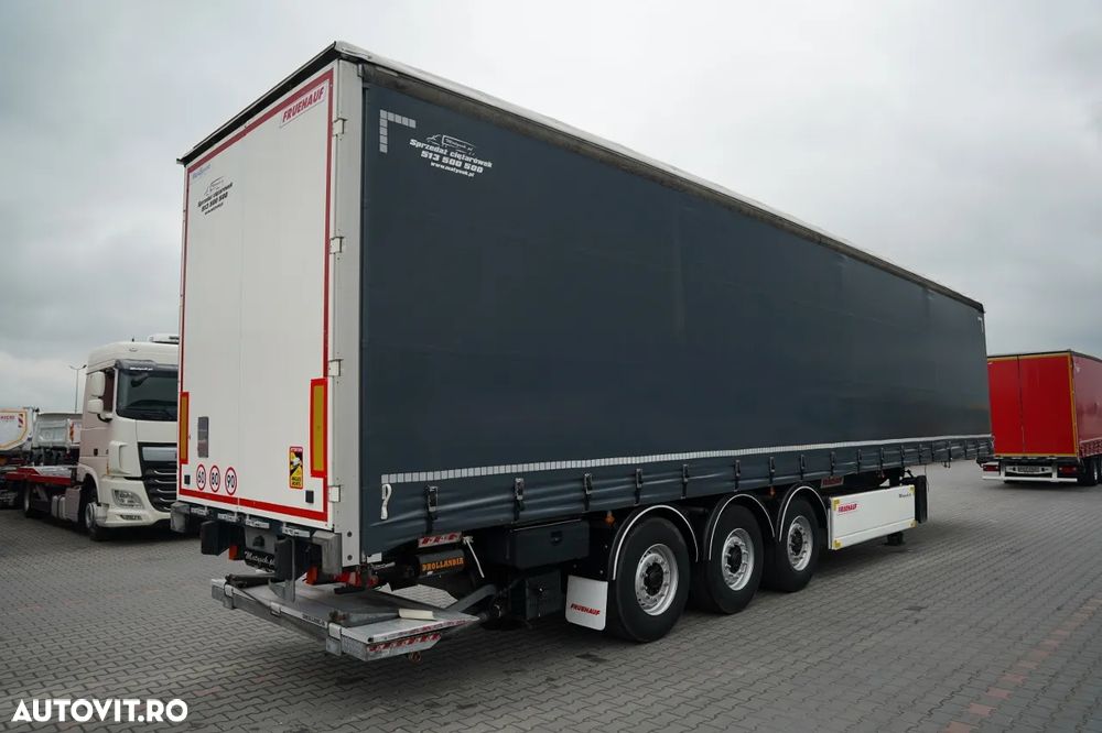 Fruehauf CORTINĂ / STANDARD / LIFT 2.000 kg / PODEA PUTERNICĂ CU BAIE / CONTENIER PENTRU PALEȚI - 6
