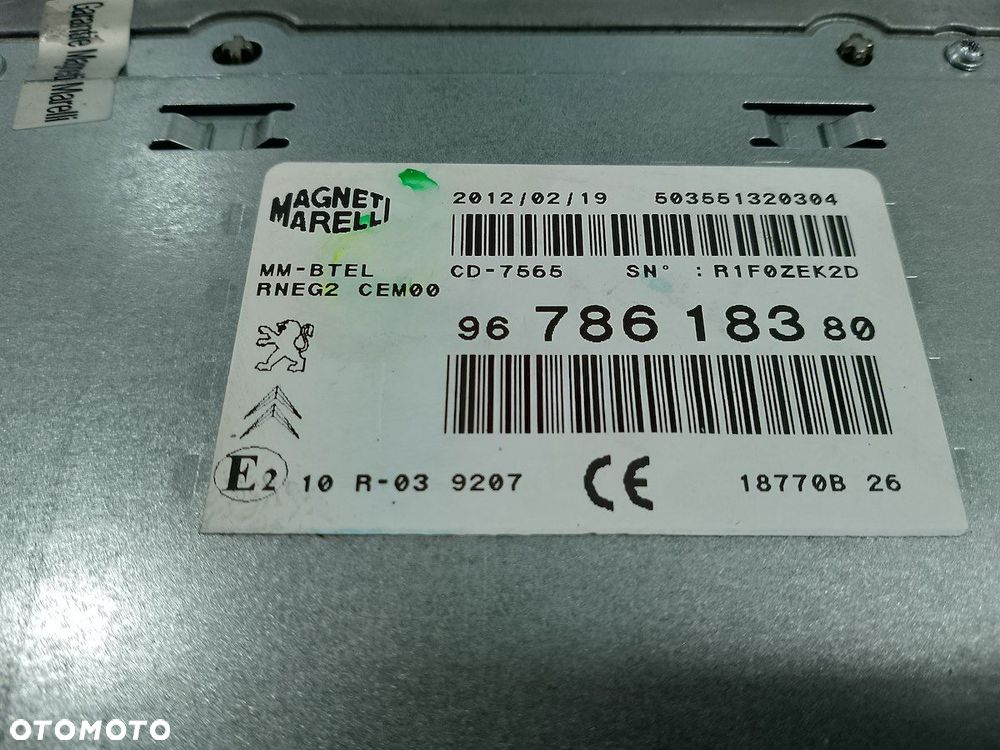 RADIO NAWIGACJA FABRYCZNA PEUGEOT 508 9678618380 503551320304 2.0 HDI - 5