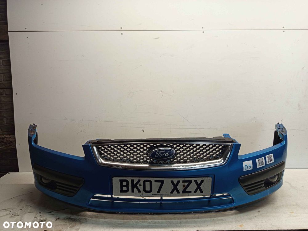 ^ ZDERZAK PRZÓD PRZEDNI DO FORD FOCUS MK2 II Q8 NIEBIESKI HALOGENY - 1