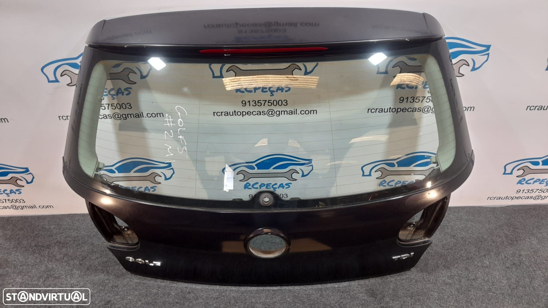 PORTA TAMPA MALA VW VOLKSWAGEN GOLF V 5 MK5 1K 1K1 1K6827025H 1K6827025 FECHO PUXADOR MOTOR VIDRO 3º STOP AILERON ALERON SPOILER LIP - 1