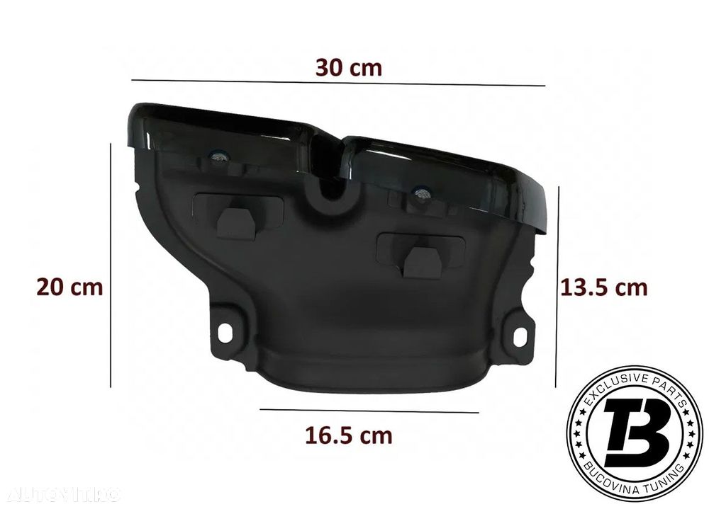 Difuzor Bara Spate Cu Ornamente Evacuare compatibil cu Mercedes C Class C205 A205 C63 Design - 8