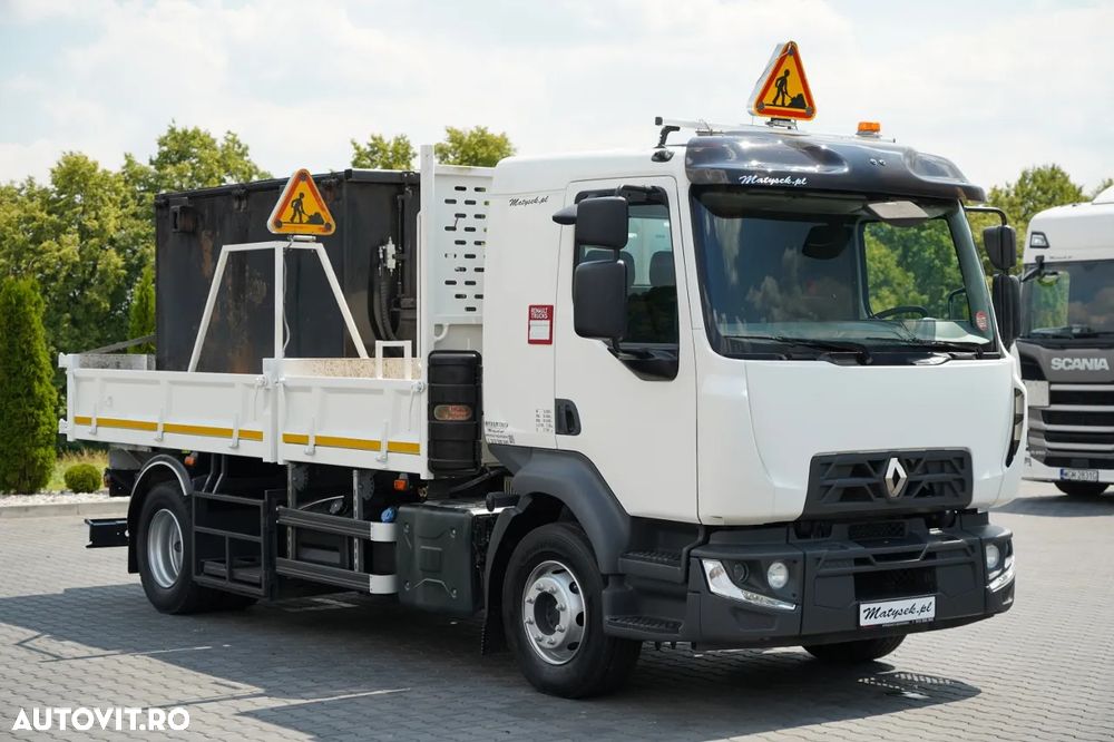 Renault D 16.240 / 4X2 / BASCULATOR / SPECIALIZED / DRUM / CISTERNĂ ASFALT / EURO 6 / IMPORTAT - 10