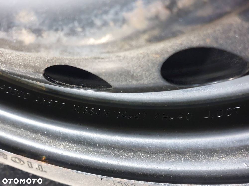 ORGANIZER BAGAŻNIKA + DOJAZDÓWKA 4x100 4Jx14 105/70R14 NISSAN MICRA K12 - 3