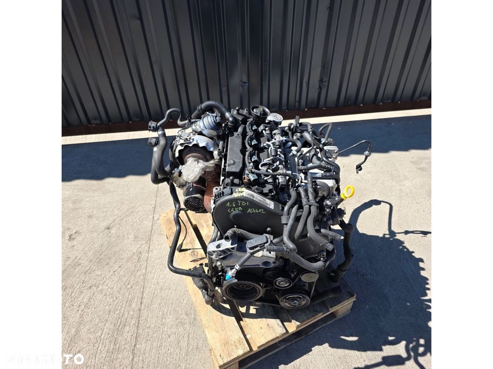 SILNIK KOMPLETNY AUDI VW SEAT SKODA 1.6 TDI CRK CRKB 164412 KM ORYGINAŁ !! - 2