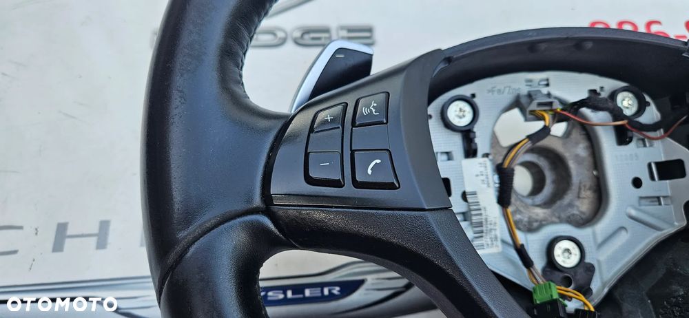 BMW X5 E70 X6 E71 LIFT LCI  KIEROWNICA SKÓRZANA CZARNA M-PAKIET MULTIFUNKCJA ŁOPATKI  7845778 - 5