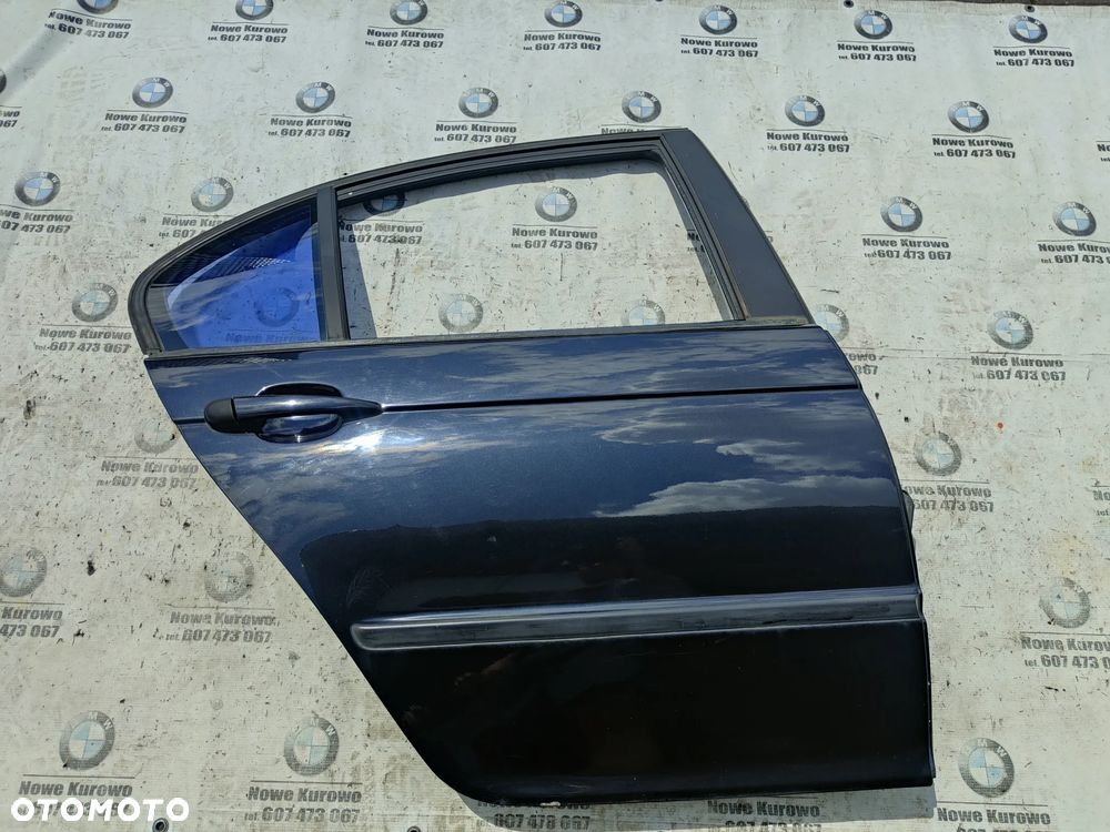 BMW E46 sedan drzwi tylne tył prawe Cosmosschwarz 303/9 - 1