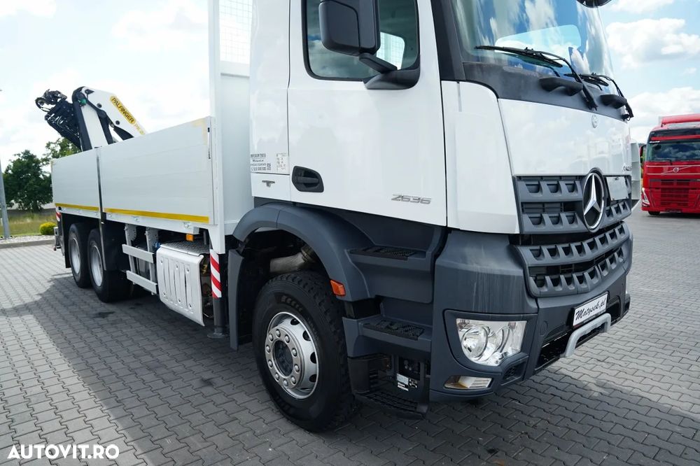 Mercedes-Benz AROCS 2636 / 6x4 / LIVRARE - 6,3 M / PALFINGER PK 22002- EH D- 15 M / MAX. CAPACITATE DE ÎNCĂRCARE 5.700 KG / ROTARE / TELECOMANDĂ / EURO 6 - 13