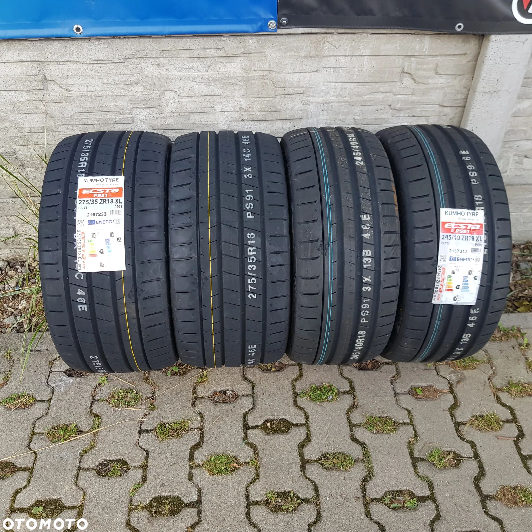 275/35i 245/40R18 Kumho Ecsta PS91 Nowy komplet opon letnich Poznań - 1