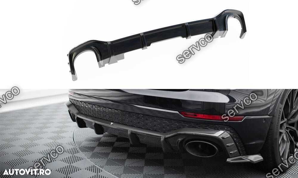 Prelungire difuzor bara spate Audi RSQ8 Mk1 2019- v10 - Maxton Carbon - 1
