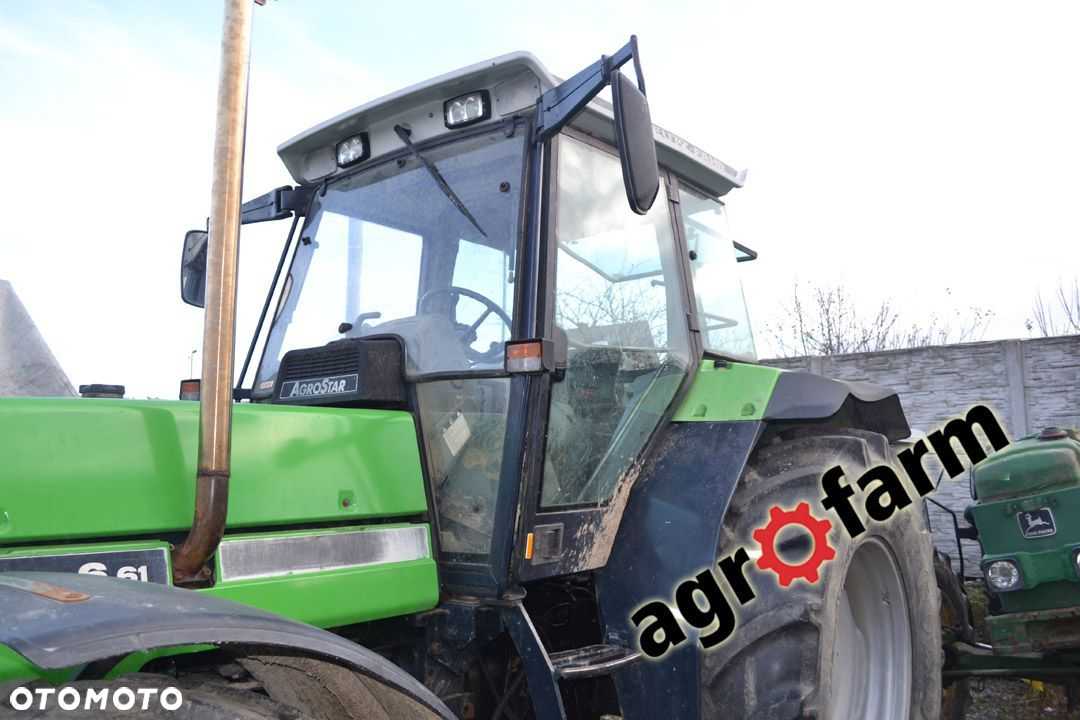 Deutz części używane Agrostar 6.81 6.61 silnik skrzynia zwolnica piast koło zwrotnica wał podnośnik - 2