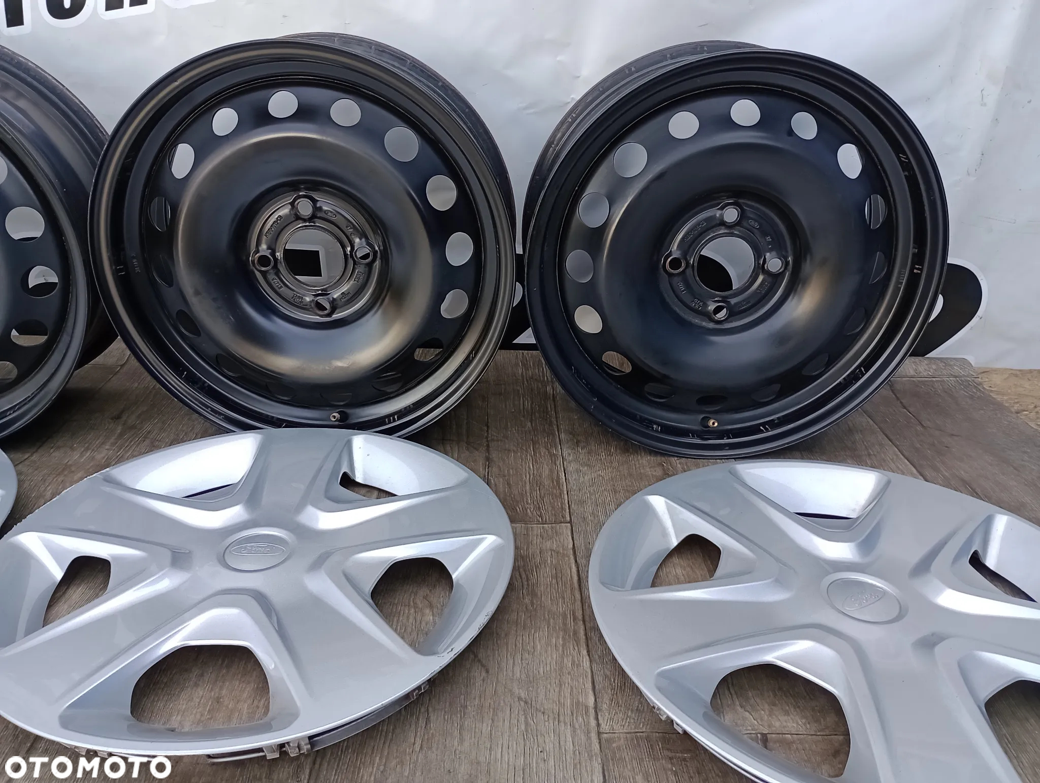 FELGI STALOWE 4x108 R16 6,5J ET47,5 FORD TPMS KOŁPAKI FIESTA FUSION KA+ - 8
