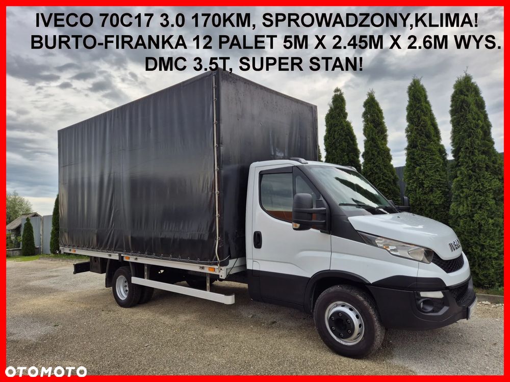 Iveco 70C17 3.0 170KM Skrzyniowy, Burtofiranka 12 palet - 2