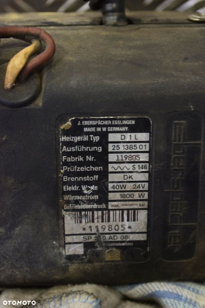 OGRZEWANIE EBERSPACHER D1L MAN F2000 L2000 ME FE - 2