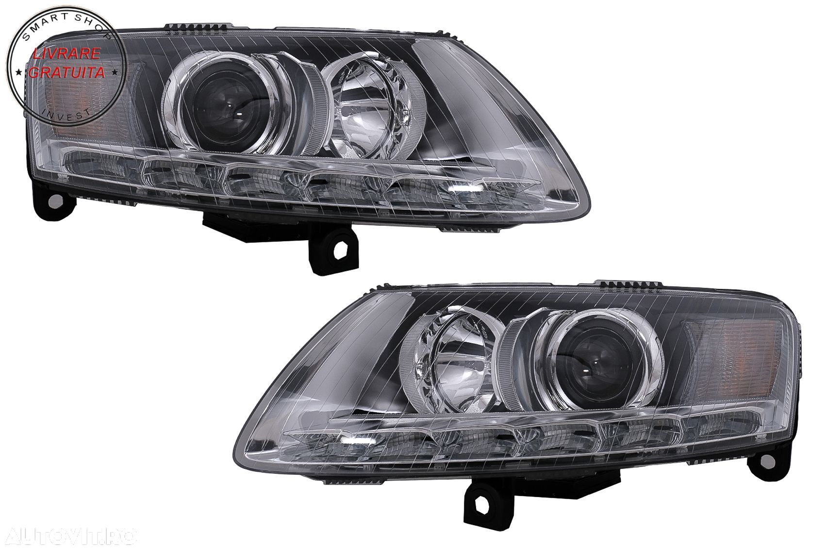 Faruri LED Audi A6 4F C6 (2008-2011) Conversie pentru Xenon la Facelift Design- livrare gratuita - 1