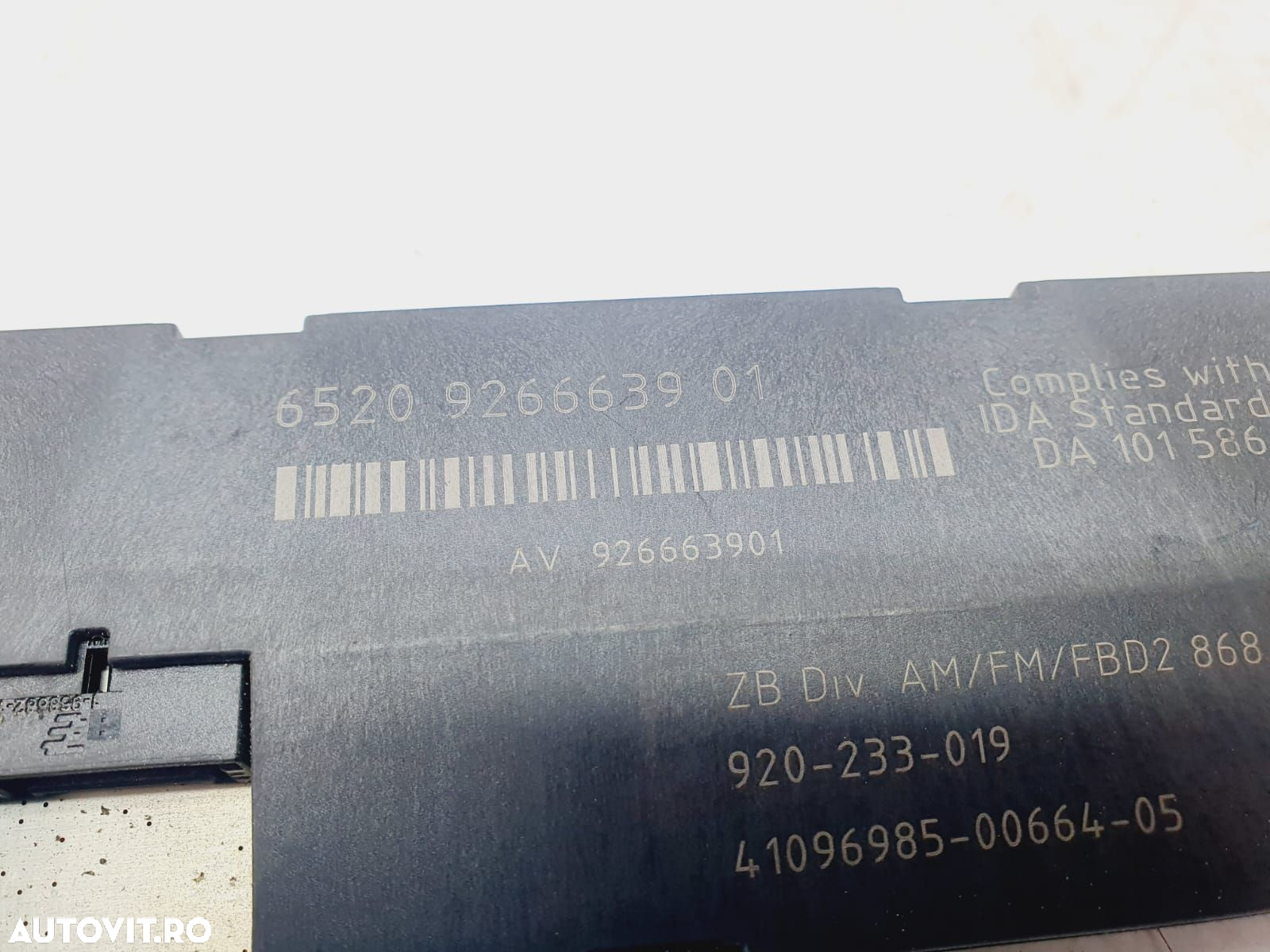 Amplificator antena radio 6520926663901 10819610 BMW Seria 5 F11  [din 2009 pana  2013] - 8