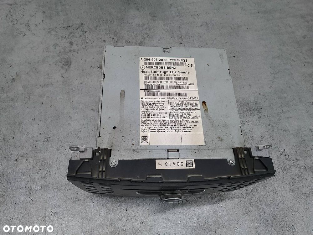 RADIO CD NAVI MERCEDES-BENZ KLASA C W204 A2049062800  A2048706789 - 4