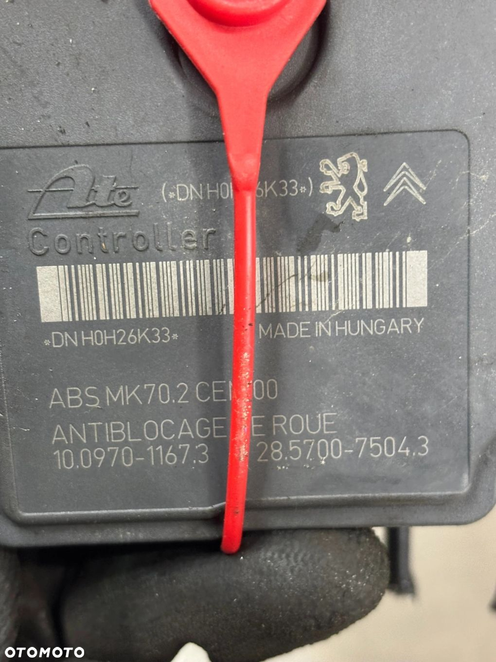 POMPA HAMULCOWA ABS STEROWNIK PEUGEOT CITROEN 9666392580 - 3