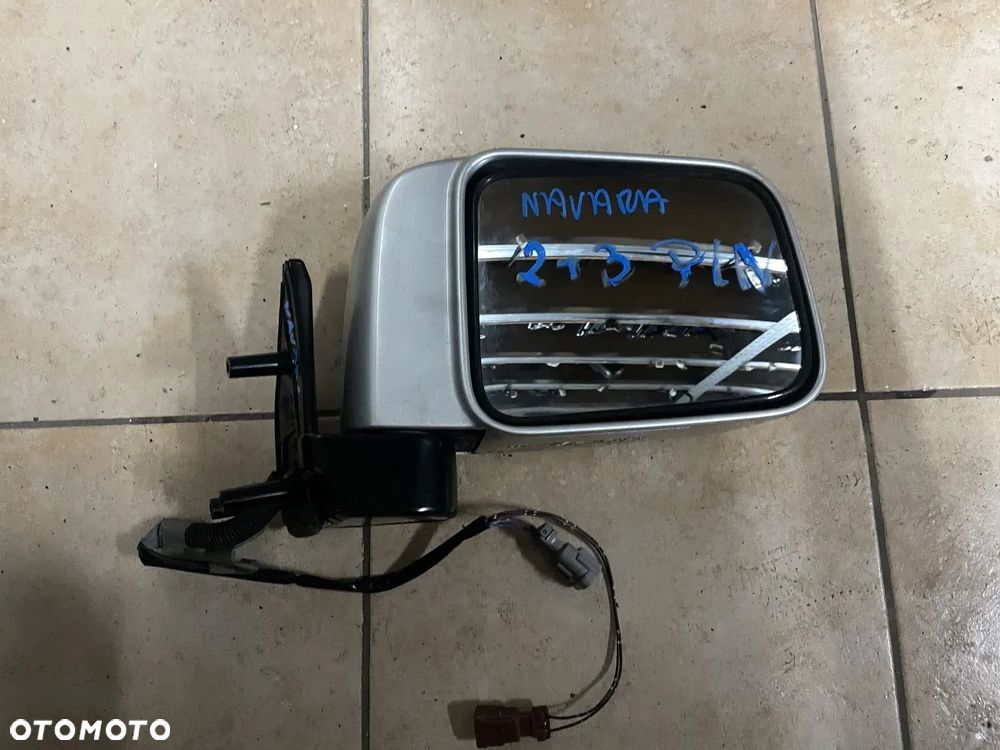 Lusterko prawe Nissan Navara D22 3+2 5pin (srebrne) - 1
