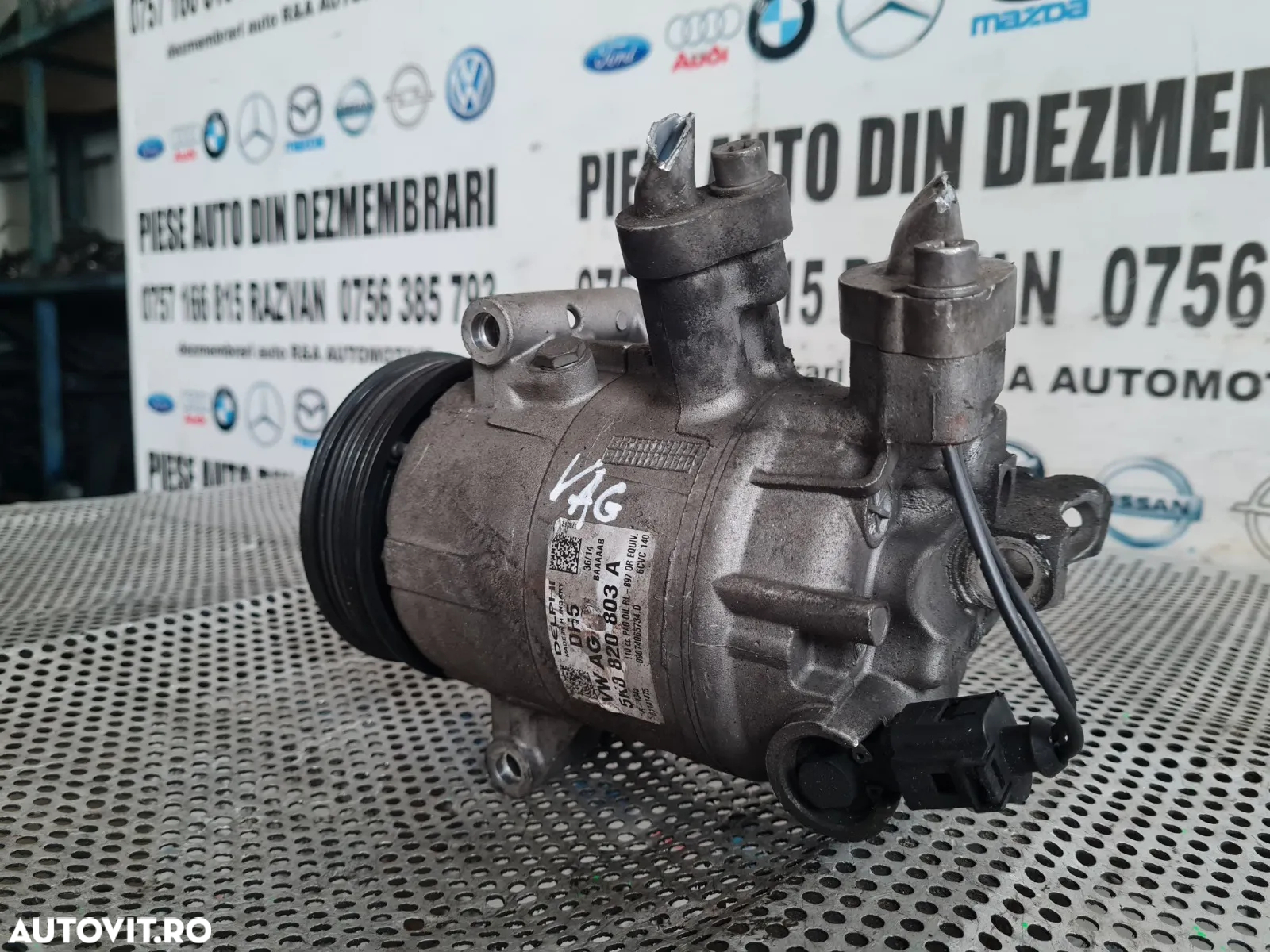 Compresor Clima AC Aer Conditionat Vw Seat Skoda 2.0 Tdi Euro 5 Cod 5KA Passat B7 CC Golf Touran Je - 3
