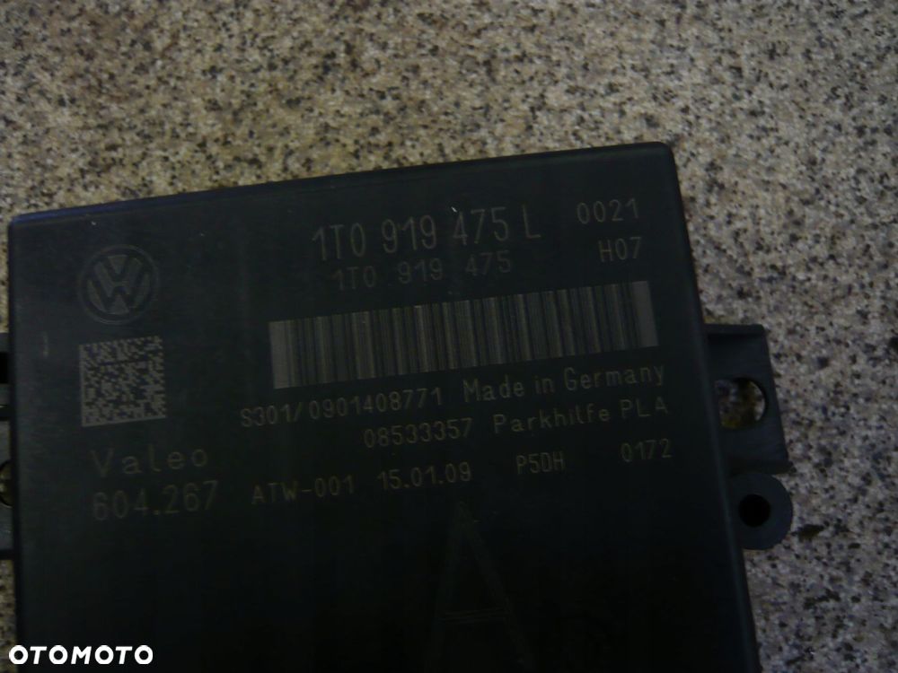 moduł parkowania pdc 1t0919475l volkswagen passat b6 - 2