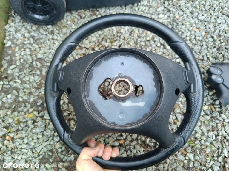 MERCEDES W209 CLK W211 LIFT W219 CLS KIEROWNICA AMG CZARNA SKÓRZANA ŁOPATKI - 15