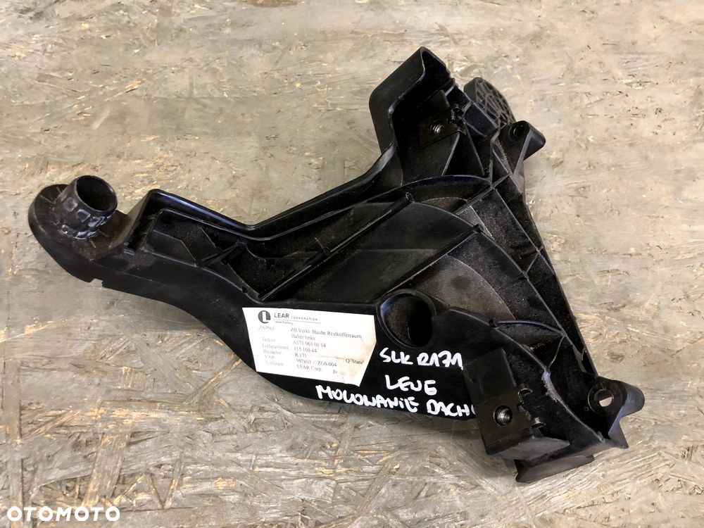 MERCEDES BENZ SLK R171 MOCOWANIE WSPORNIK UCHWYT DACHU LEWY TYŁ A1719630114