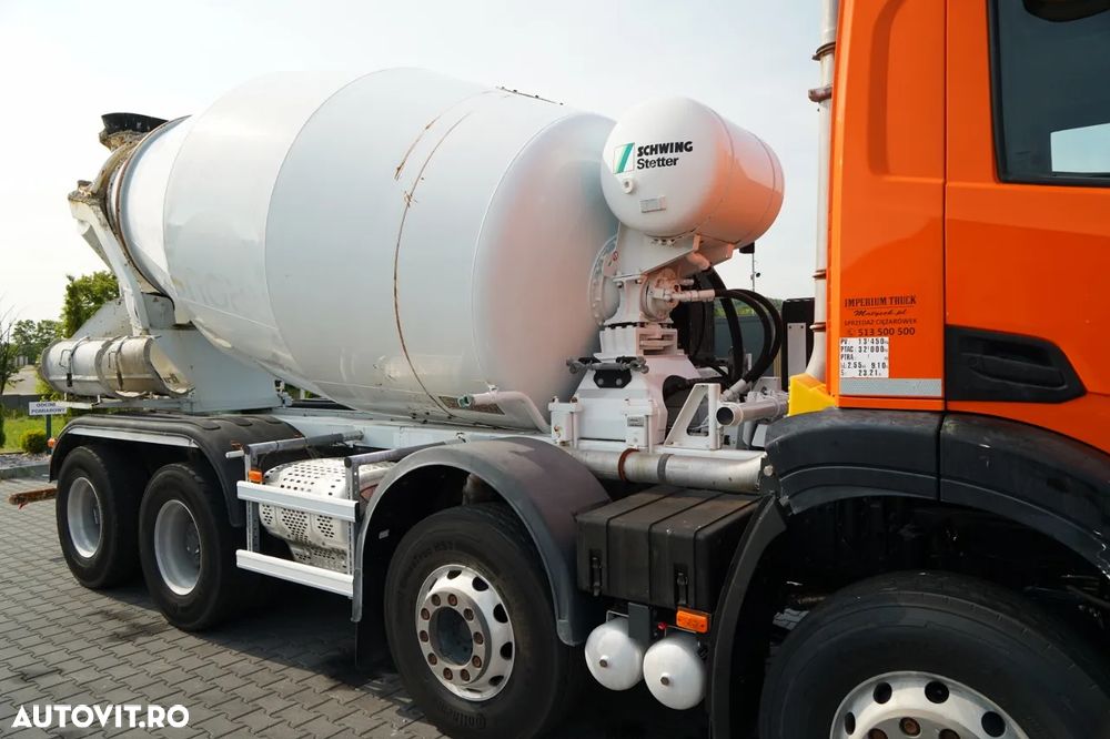Iveco S-WAY 420 / 8X4 / BETONOMIESZARKA 9 M3 / SCHWING STETTER / ALUFELGI / AUTOMAT / EURO 6 - 13