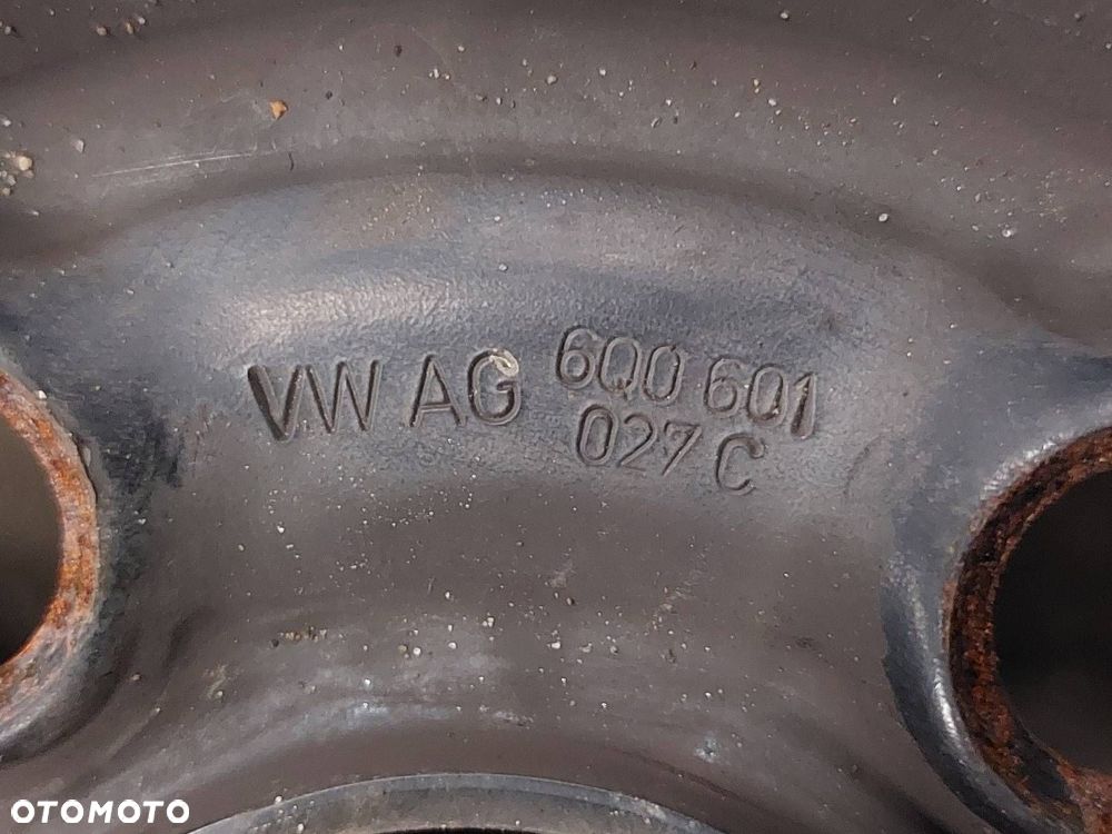 FELGA STALOWA 3 SZT 5x100 5Jx14 ET35 FI57,1 SKODA VW SEAT 6Q0601027C - 3