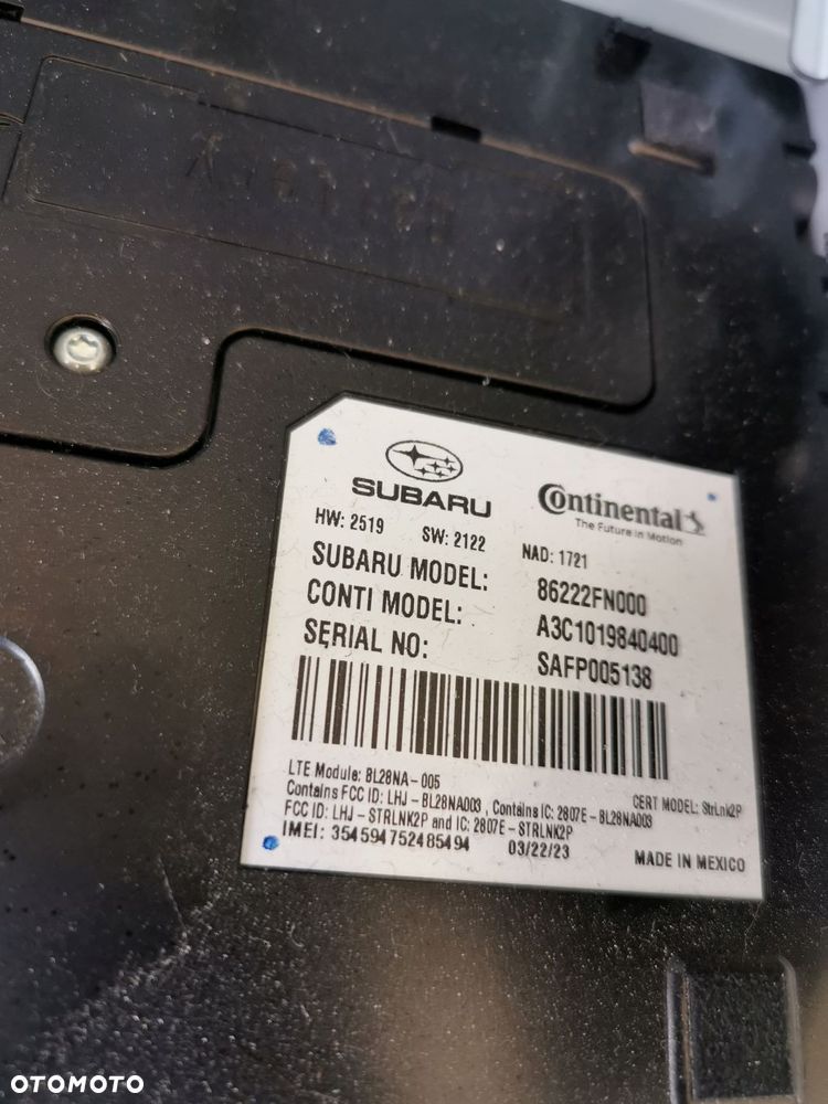 SUBARU XV III CROSSTREK 2023 2024 USA RADIO NAWIGACJIA EKRAN WYSWIETLACZ - 6