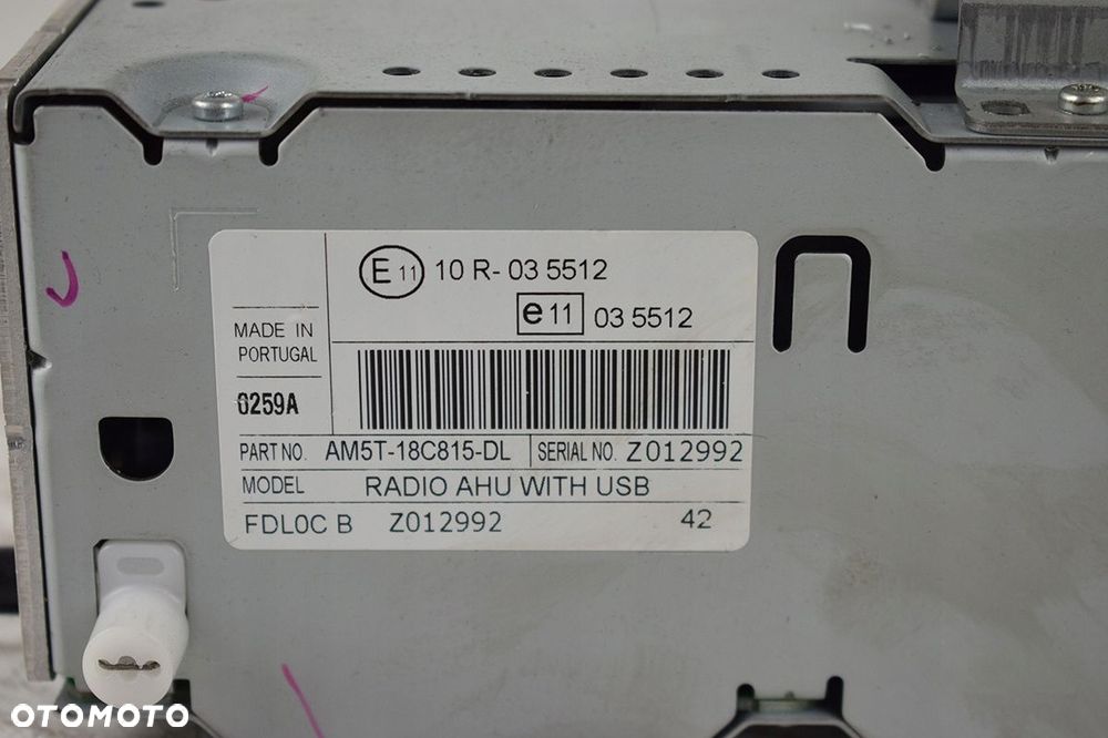 radio ford fiesta mk7 am5t-18c815-dl - 3