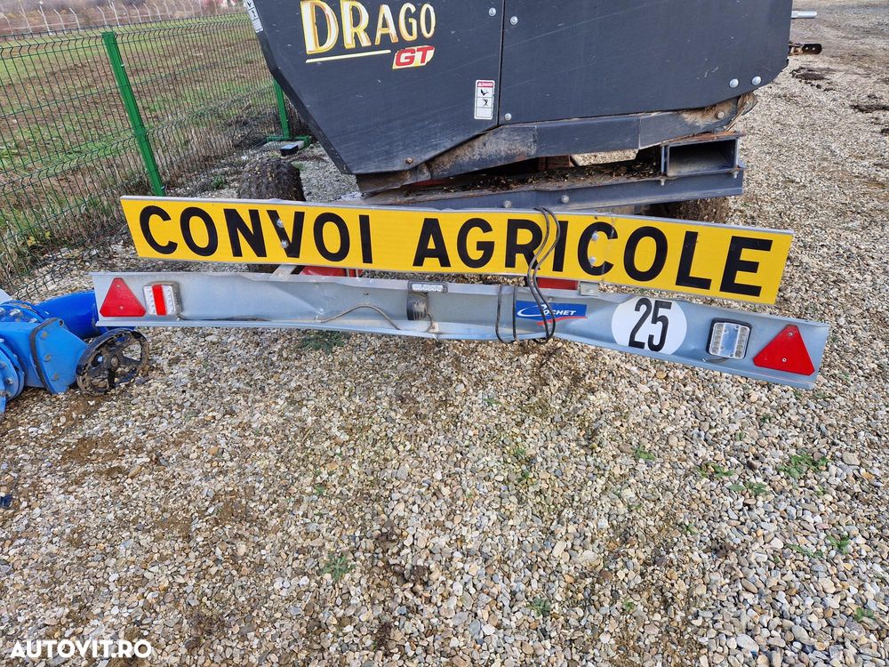 Olimac DRAGO GT 12 RANDURI HEADER PORUMB CU CARUCIOR TRANSPORT COCHET 4WD 9.15M - 18