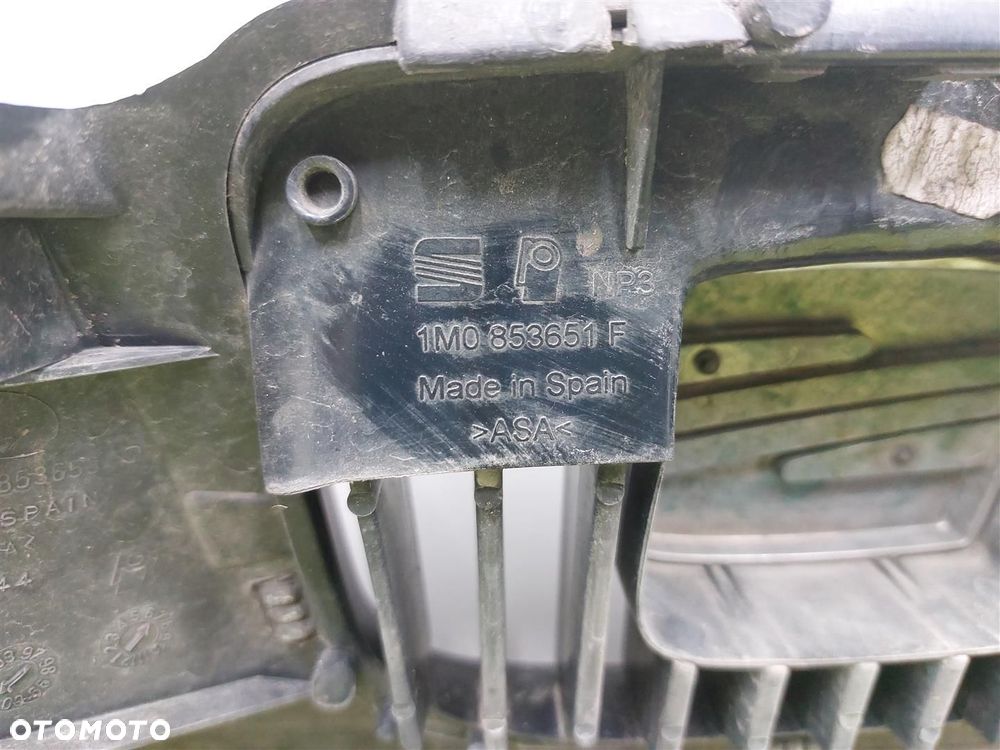 Zderzak przód przedni ATRAPA SEAT LEON I 19995-2005 TOLEDO II LS7N CZARNY - 11
