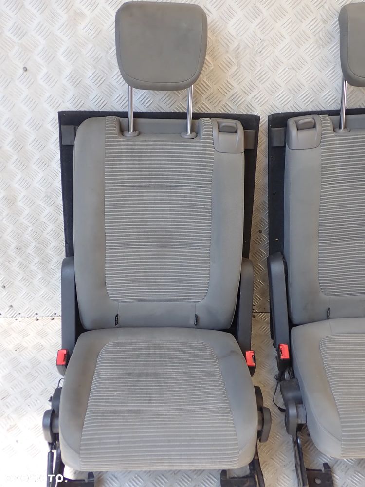 VOLKSWAGEN SHARAN 7N0 2013 ROK FOTELE 2 I 3 RZĄD MATERIAŁ ZESTAW - 3