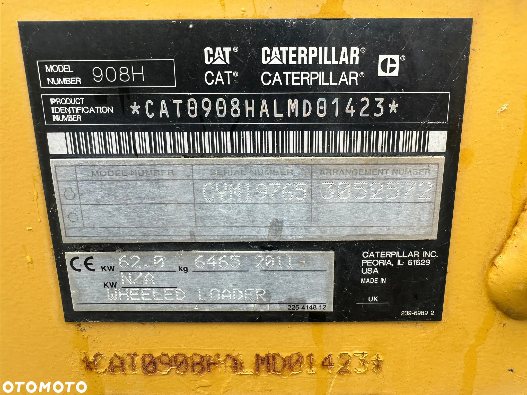 Caterpillar 908H 5200 mtg z Niemiec!!! - 8