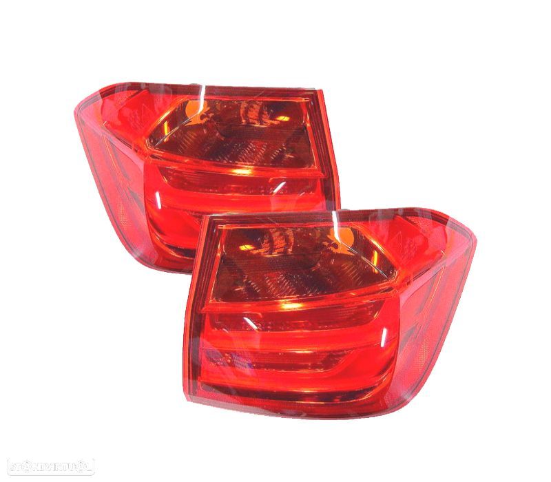 FAROLINS TRASEIROS BMW F30 11-15 LED VERMELHO - 1