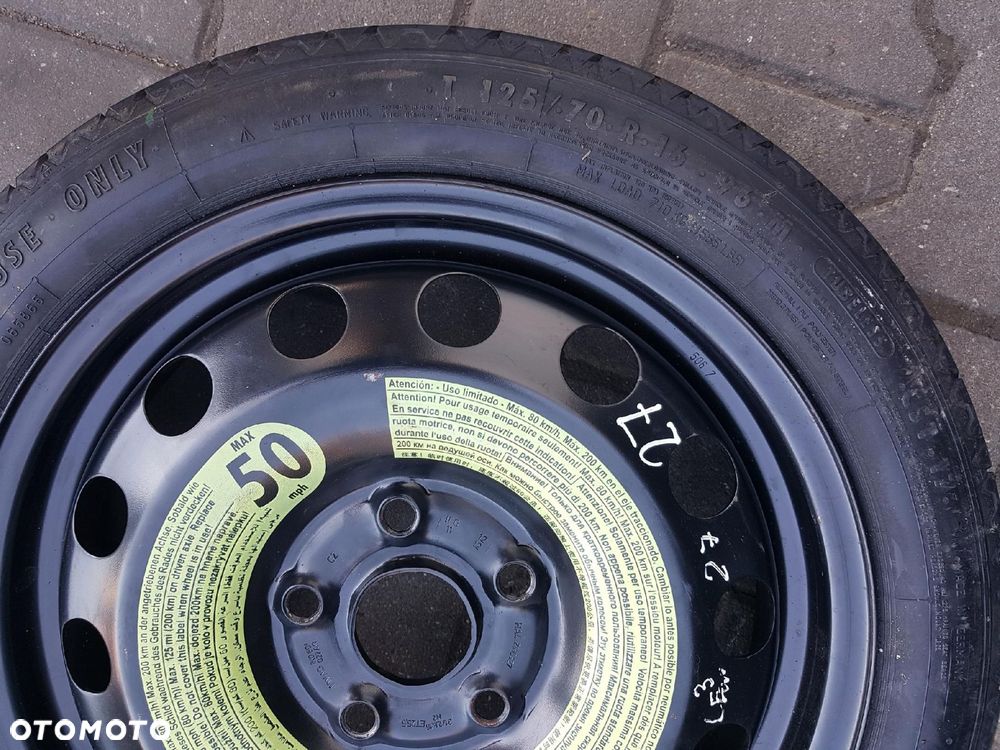 SEAT LEON III 3 5F 12-20r VW GOLF 7 A3 8V KOŁO DOJAZDOWE 16 5X112 - 3