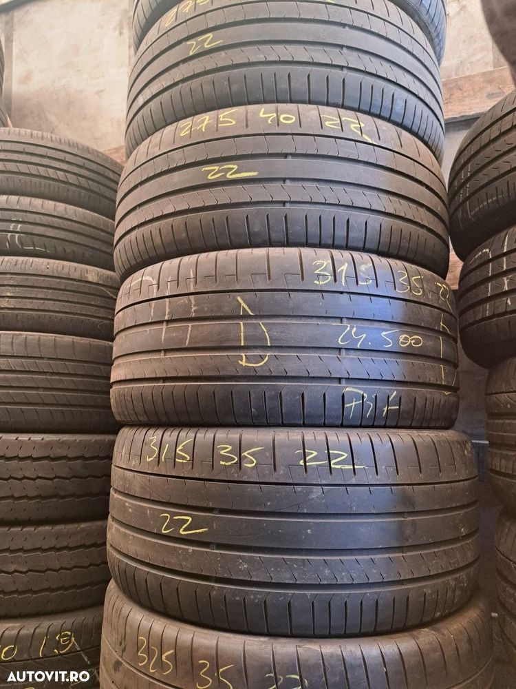 Set anvelope 315/35 R22 cu 275/40 R22 Pirelli cu steluta BMW X7 - 1