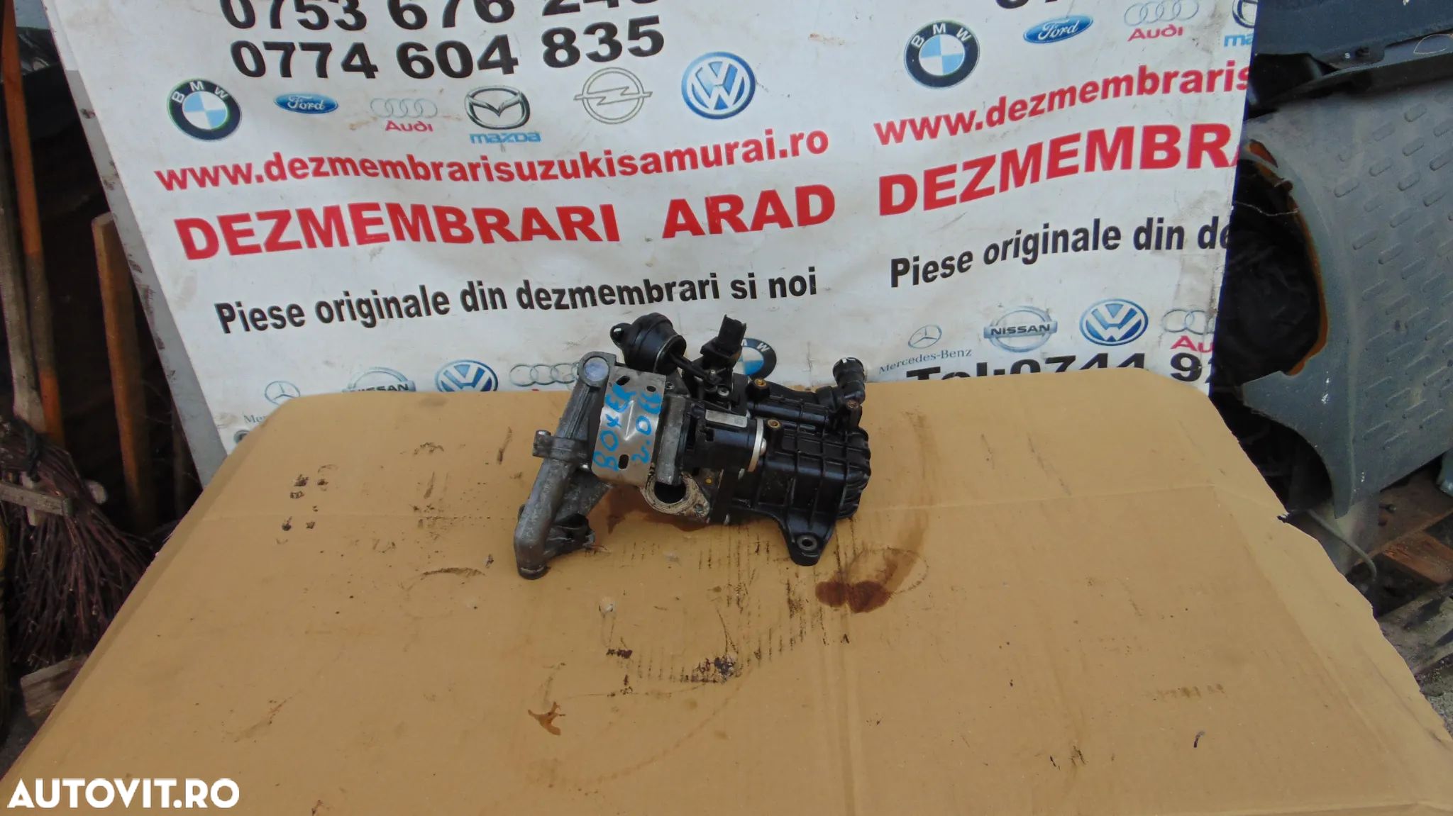 Racitor gaze cu egr Peugeot boxer 2.0 euro 6 Citroen jumper 2.0 euro 6 supapa egr cu racitor gaze - 1