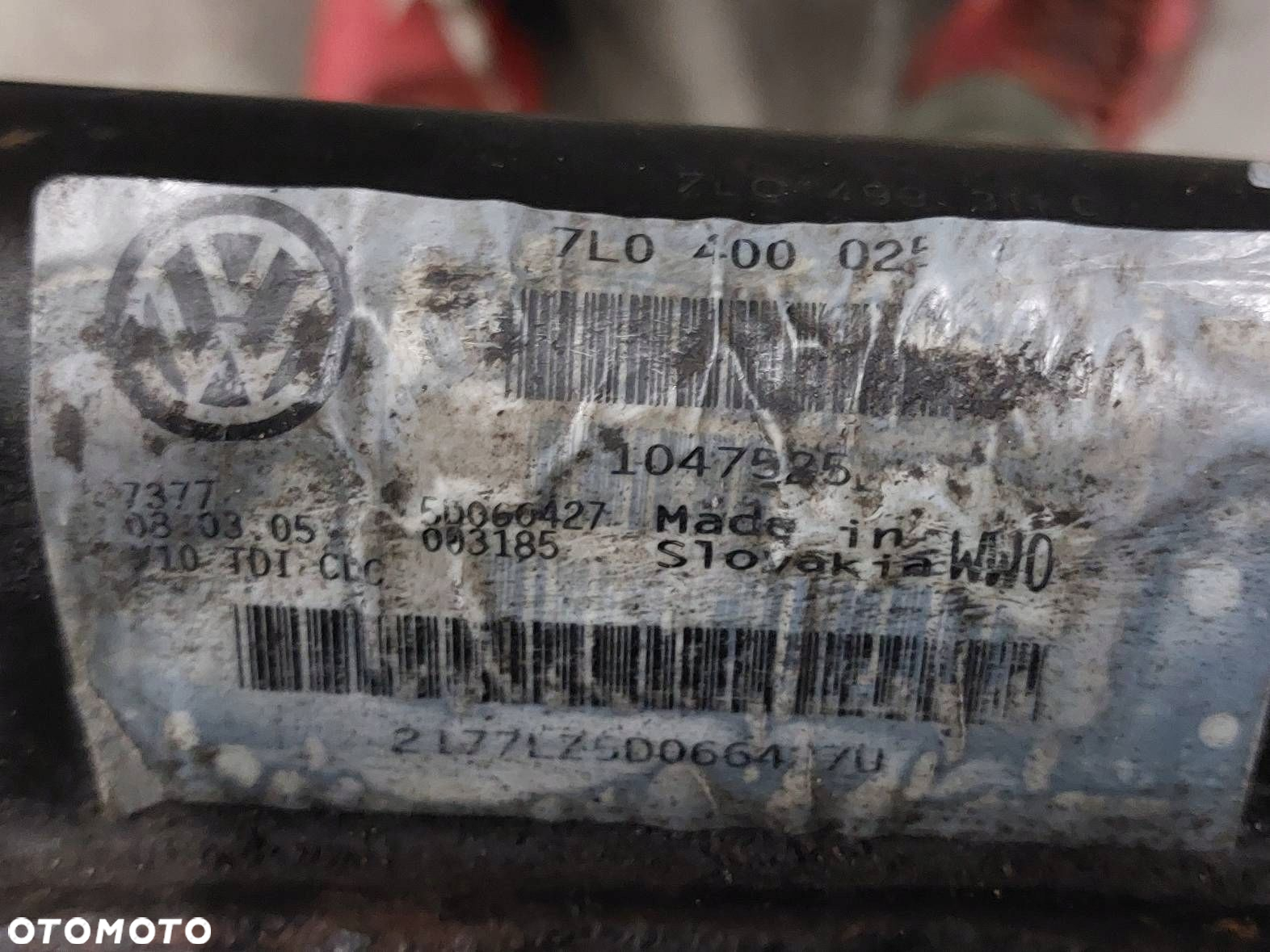 SANKI WÓZEK KOŁYSKA SILNIKA VOLKSWAGEN TOUAREG I AUDI Q7 02-10r 5.0 TDI - 4