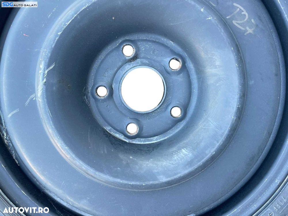 Roata Janta Rezerva Tabla Slim 5x112 T125 70 18 R18 Volkswagen Golf 5 2004 - 2008 Cod 1K0601027B [M8015] - 4